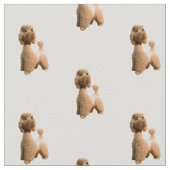 Retro rosa Pudel Stoff (Nahaufnahme)