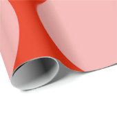 Retro-rosa Punktmuster-Papier Geschenkpapier (Rolleneckpunkt)