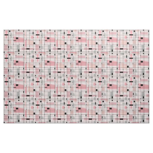 Retro-Rosa-Raster-und-Sternenexplosion-Baumwollsto Stoff (Yard (91,4 cm))