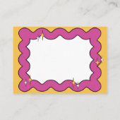 Retro Rosa Ratschläge & Wünsche Abschluss Begleitkarte (Rückseite)