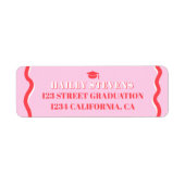 Retro-rosa rote Kurve quiggbelt wavy Abschluss (Vorne)