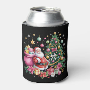 Retro Rosa Santa Coquette Weihnachten Süßer Baum M Dosenkühler