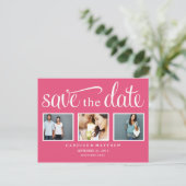 RETRO ROSA | SAVE THE DATE ANKÜNDIGUNG (Stehend Vorderseite)