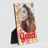 Retro rosa Sonnenaufgang Abschluss Jahr Foto Absch Fotoplatte (Seite)