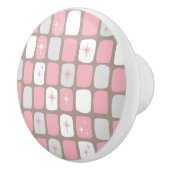 Retro rosa Sternexplosion-Keramik-Griff Keramikknauf (Rechts)