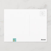 Retro Rosa Sternexplosionen Postkarte (Rückseite)