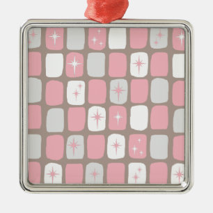 Retro Rosa Sternexplosionen Weihnachtsschmuck