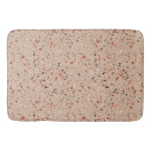 Retro rosa Terrazzo Marmormuster Badematte (Vorderseite)