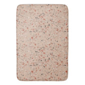 Retro rosa Terrazzo Marmormuster Badematte (Vorderseite Vertikal)