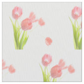 Retro rosa Tulpe-Blume des einzigartigen Gewebes Stoff (Nahaufnahme)