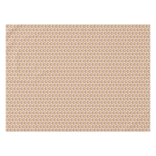 Retro rosa u. lila Blumenmuster Tischdecke (Vorderseite (Horizontal))