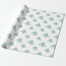 Retro-Rosa- und Aquafarben-Schmuck Verpackungspapi
