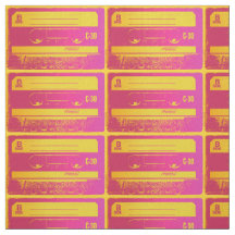 Retro-Rosa und gelbes Kassettenband