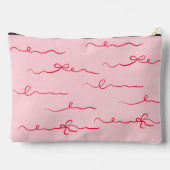 Retro rosa und gewellte Mutter des Brautgeschenks Zubehörtasche (Rückseite)