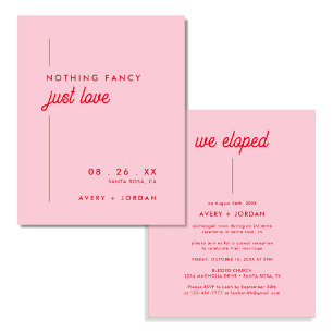 Retro Rosa und Rot Nichts Extravagant nur Liebe Flyer