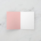 Retro-Rosa Valentinherzen-Briefmarke Karte (Innenseite)