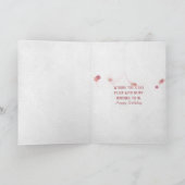 Retro-Rose auf Zeitungspapier Karte (Innenseite)