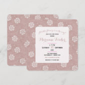 Retro-Rosé-Blumen-William-Morris-Mädchen-Baby-Part (Vorne/Hinten)