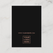 Retro Rose | Earring Display Card Visitenkarte (Rückseite)
