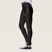Retro-Rose Frauen Leggings (Links)