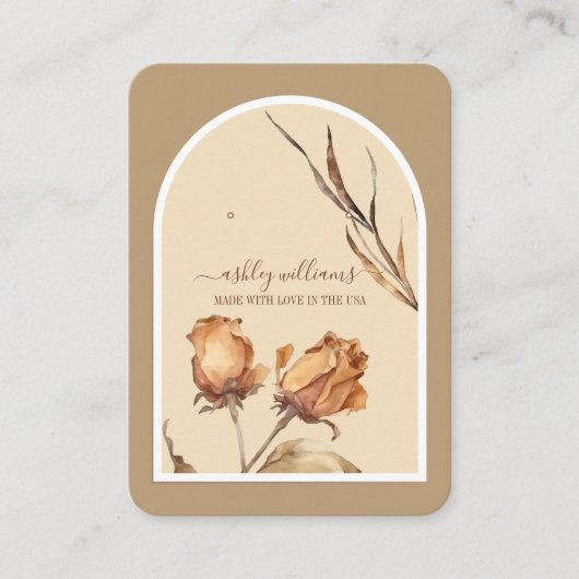 Retro-Rose für Skriptanweisungen Visitenkarte (Vorderseite)