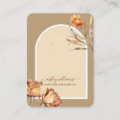 Retro-Rose für Skriptanweisungen Visitenkarte (Vorderseite)