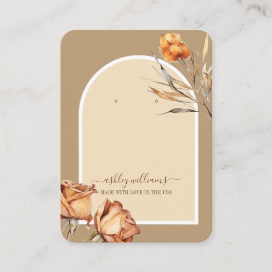 Retro-Rose für Skriptanweisungen Visitenkarte (Vorderseite)