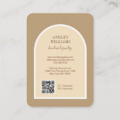 Retro-Rose für Skriptanweisungen Visitenkarte (Rückseite)