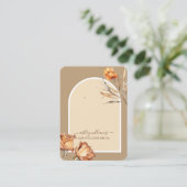 Retro-Rose für Skriptanweisungen Visitenkarte (Stehend Vorderseite)