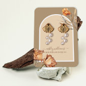 Retro-Rose für Skriptanweisungen Visitenkarte