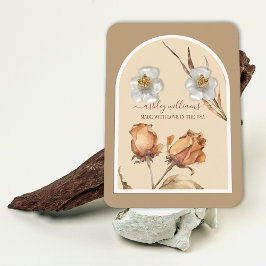 Retro-Rose für Skriptanweisungen Visitenkarte