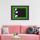 Retro-Rose Gerahmte Leinwand (Insitu (Wohnzimmer))