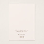 Retro Rose Gold Sequenzen Earring Display Card (Rückseite)