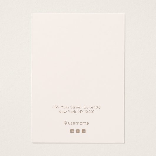 Retro Rose Gold Sequenzen Earring Display Card (Rückseite)