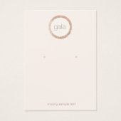 Retro Rose Gold Sequenzen Earring Display Card (Vorderseite)