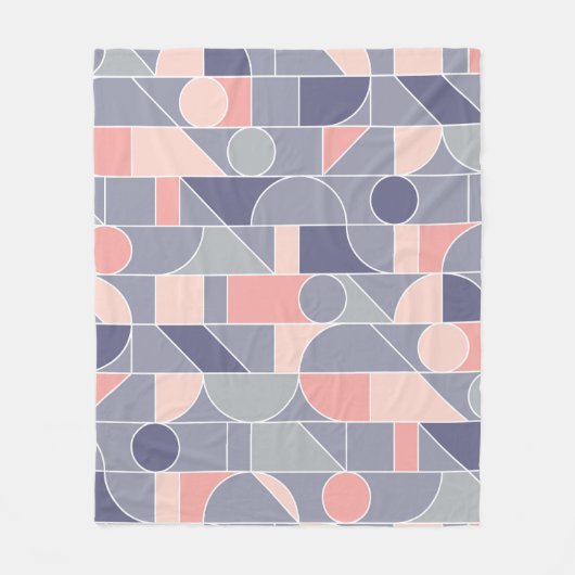 Retro Rose Grau Nahtlose Motif Fleecedecke (Vorderseite)