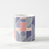 Retro Rose Grau Nahtlose Motif Kaffeetasse (Mittel)