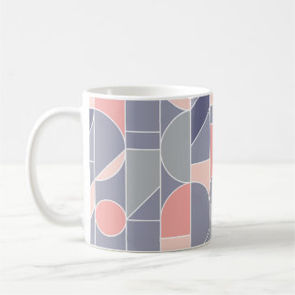 Retro Rose Grau Nahtlose Motif Kaffeetasse