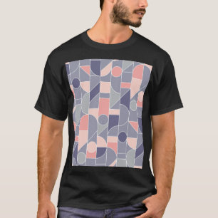 Retro Rose Grau Nahtlose Motif T-Shirt