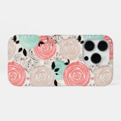 Retro, Rose iPhone Hülle (Rückseite (Horizontal))