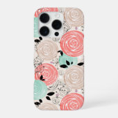 Retro, Rose iPhone Hülle (Rückseite)