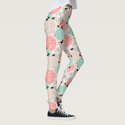 Retro, Rose Leggings (Rechts)