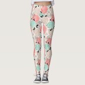 Retro, Rose Leggings (Vorderseite)