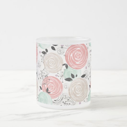 Retro, Rose Mattglastasse (Mittel)