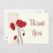 Retro-Rose mit Thorns Vector Postkarte (Vorne/Hinten)