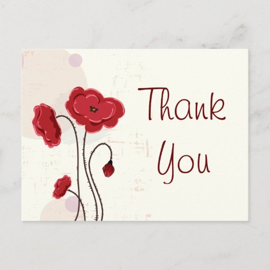 Retro-Rose mit Thorns Vector Postkarte (Vorderseite)