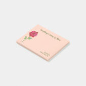 Retro Rose Niedlich Funny Motivierend Zuhause Offi Post-it Klebezettel (angewinkelt)