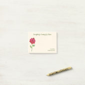 Retro Rose Niedlich Funny Motivierend Zuhause Offi Post-it Klebezettel (Auf Schreibtisch)