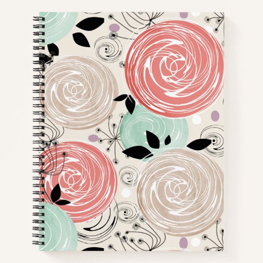 Retro, Rose Notizblock (Vorderseite)