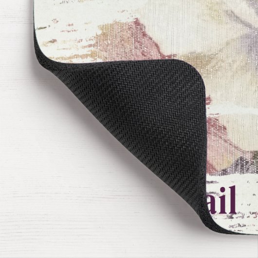 Retro-Rose-Polsterung Mousepad (Ecke)